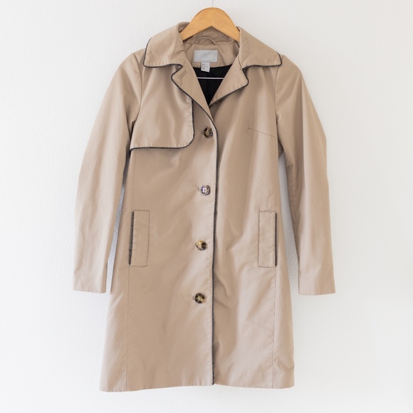 H&M Jackets & Blazers - H&M Tailored Fit Trench Coat Size 4